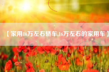 【家用16万左右轿车,16万左右的家用车】