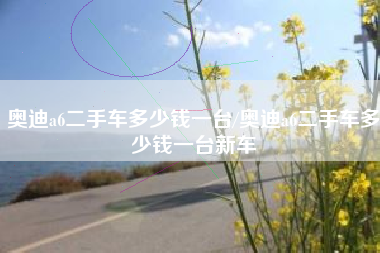 奥迪a6二手车多少钱一台/奥迪a6二手车多少钱一台新车