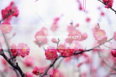 courageous(courage)
