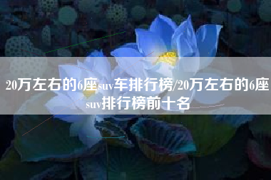 20万左右的6座suv车排行榜/20万左右的6座suv排行榜前十名