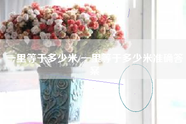 一里等于多少米/一里等于多少米准确答案