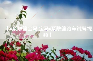 【6系敞篷宝马,宝马6系敞篷跑车试驾视频】