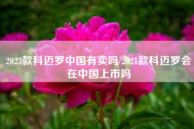 2023款科迈罗中国有卖吗/2021款科迈罗会在中国上市吗